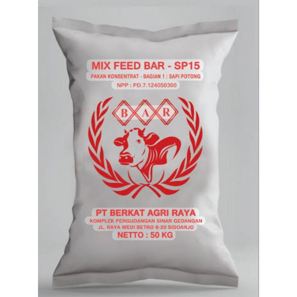 Jual MixFeed BAR SP15 | konsentrat sapi bunting/sapi perah masa kering ...