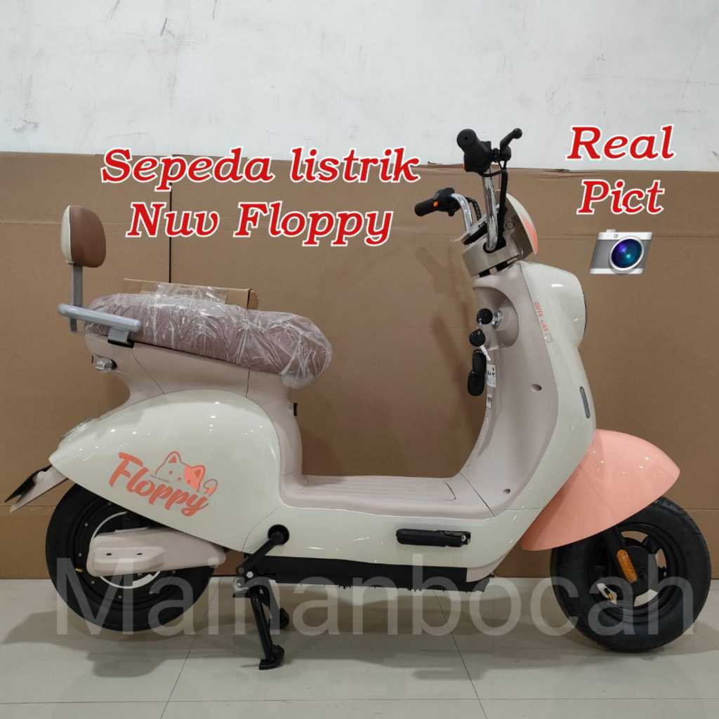 SEPEDA LISTRIK NUV FLOPPY S-3 850 Watt 48V 12AH NUV FLOPPY TERBARU