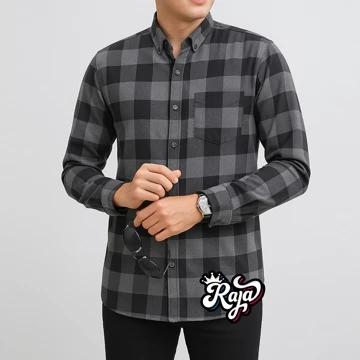 Kemeja Flanel Pria Lengan Panjang Distro Fanel Motip Kotak