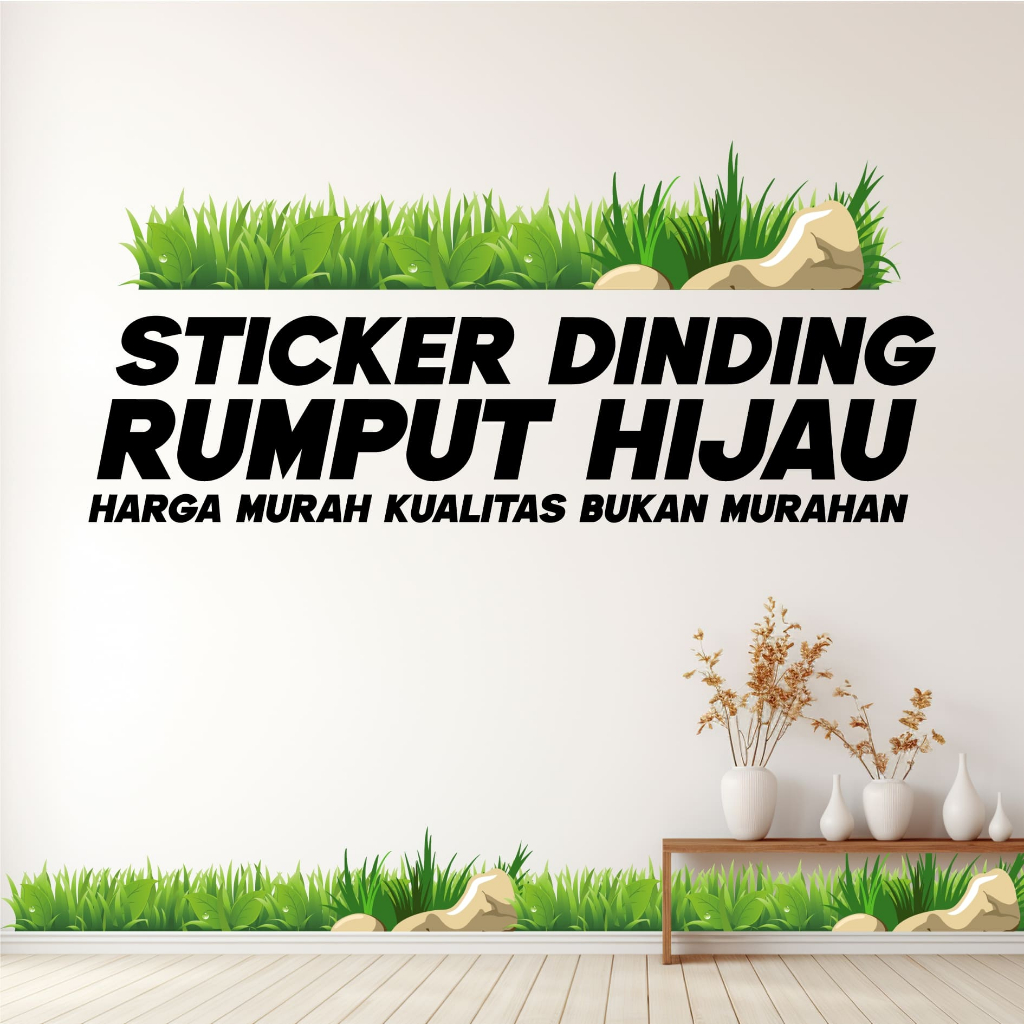 Jual Stiker Hiasan Dinding / Motif Rumput / STICKER MODEL RUMPUT ...