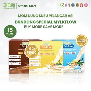 [SPECIAL LIVE] Mom Uung Susu Mylkflow 15 Sachet - Susu Pelancar ASI Halal BPOM