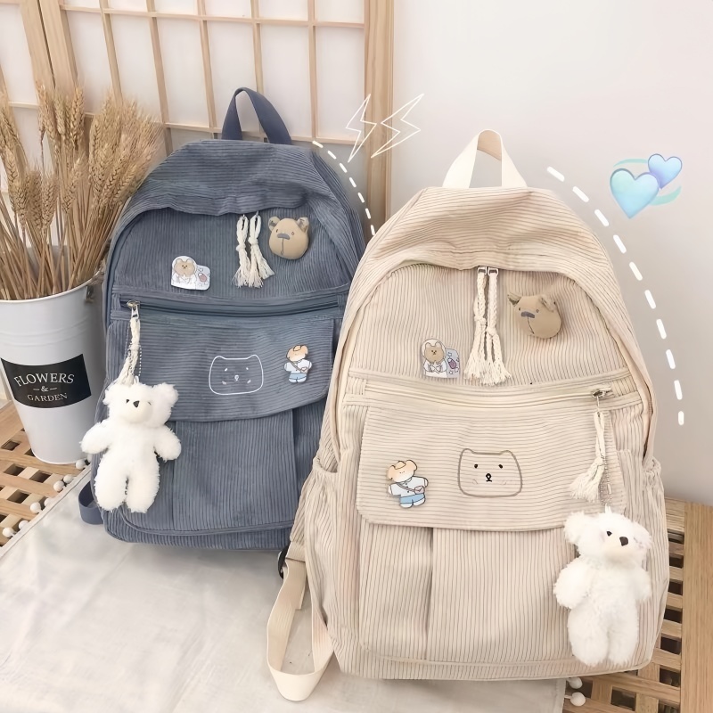 Jual RANSEL WANITA CANTIK - RANSEL SEKOLAH - RANSEL CORDUROY - TAS ...