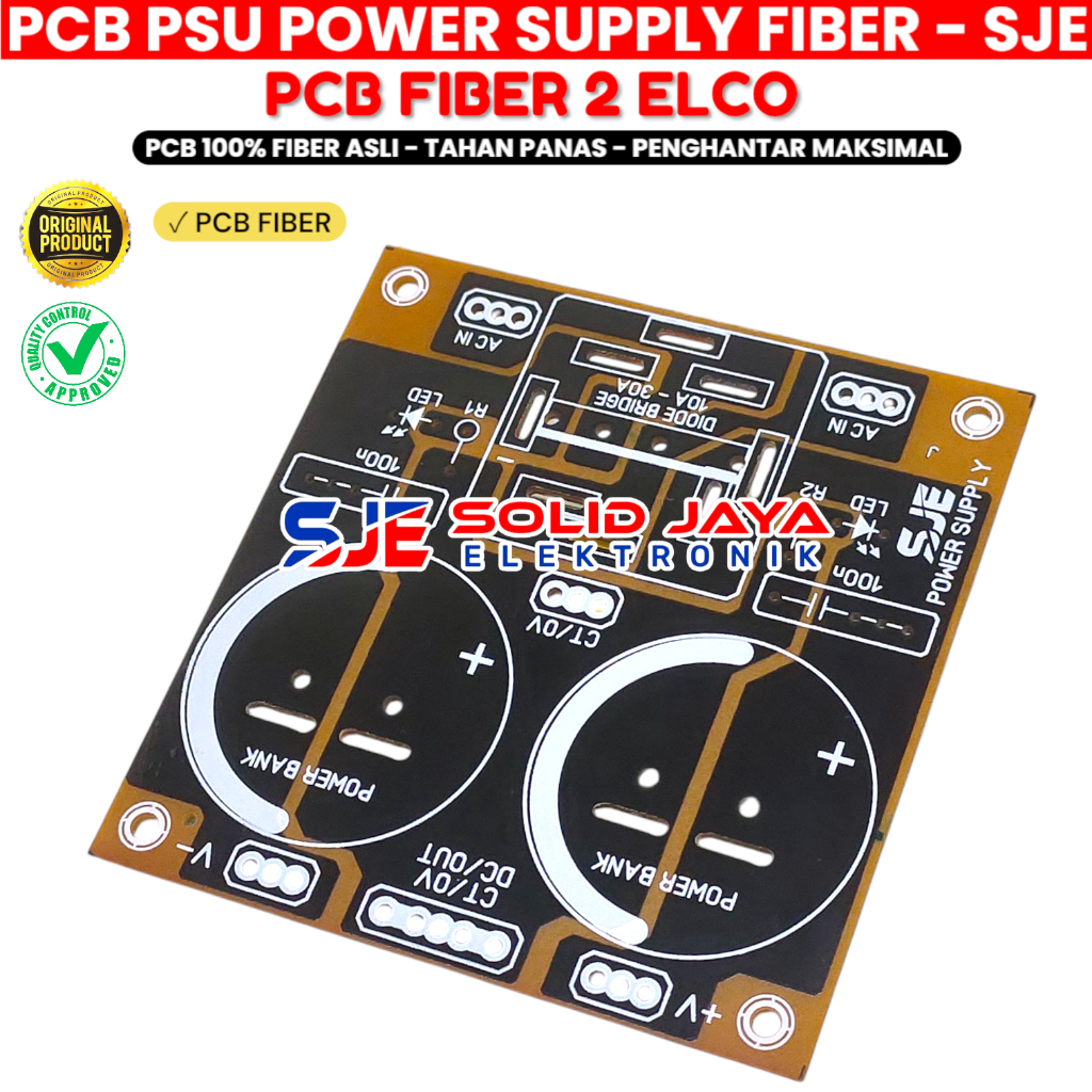 Jual PCB PSU 2 ELCO CAPASITOR KAPASITOR ELKO 2ELCO 2ELKO POWER SUPLY ...