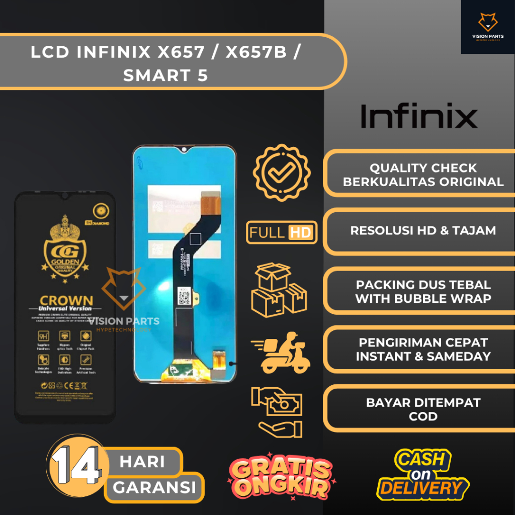 Jual LCD TOUCHSCREEN INFINIX X657 / X657B / SMART 5 FULL SET | Shopee ...
