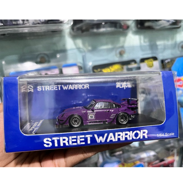 Jual STREET WEAPON 1/64 PORSCHE RWB ROTANA LOW WING PURPLE SEALED ...