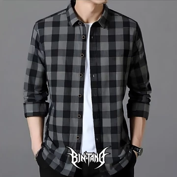 Kemeja Flanel Lengan Panjang Bahan Import Berkualitas Premium