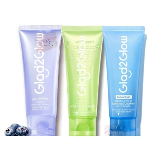 Glad2Glow Centella Salicylic Acid | Yuzu Aha | Blueberry 70ml / 100ml Facial Wash