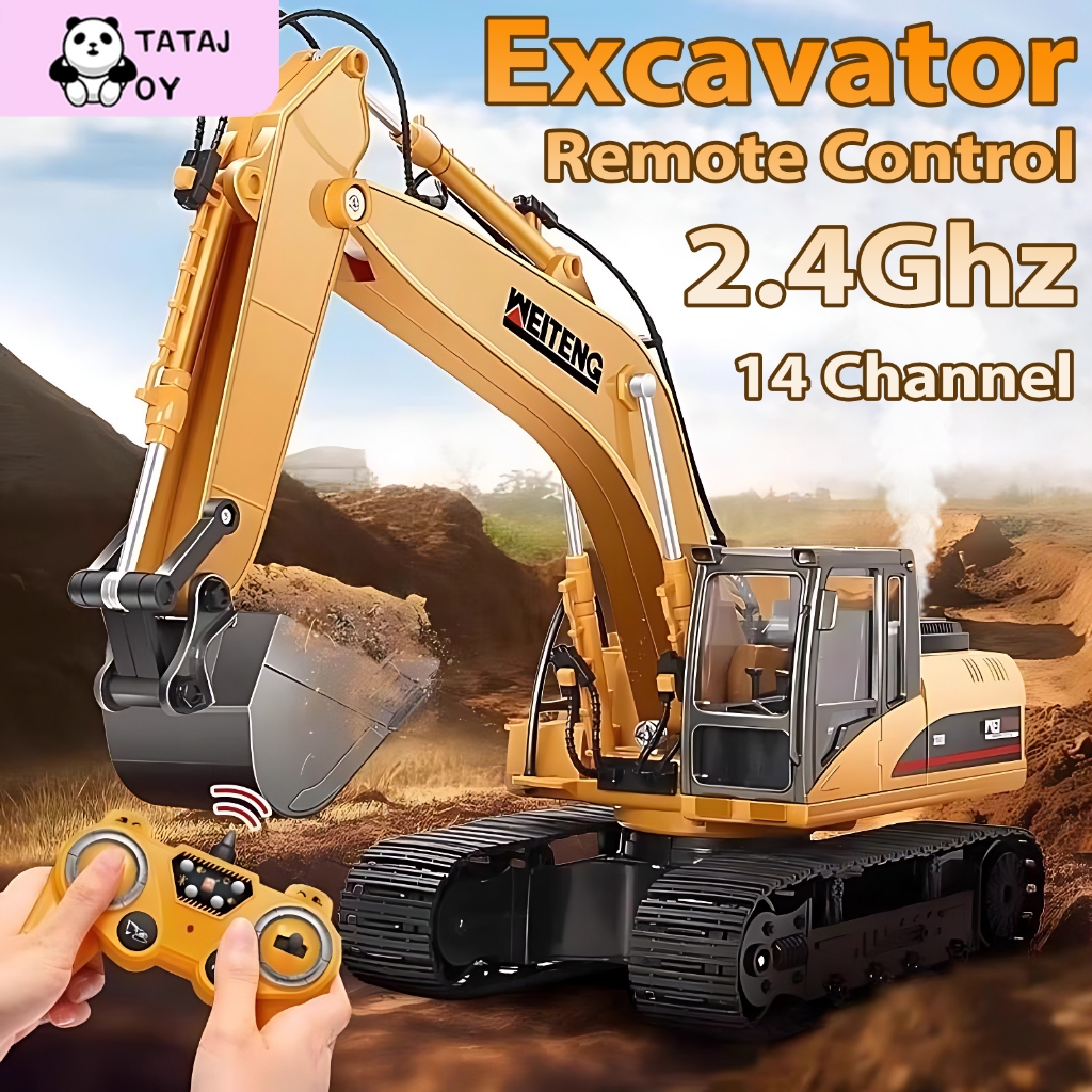 Jual Tatajoy Mainan Excavator Remote Control 18Channel Excavator +Dump ...