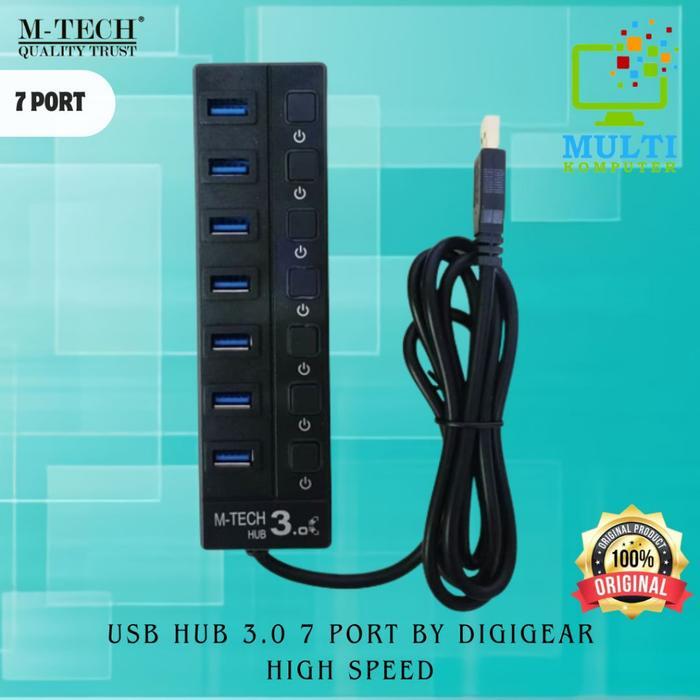 Jual M-Tech Original MT UH7 Super Speed USB Hub 7 Port 7 Switch USB 3 ...