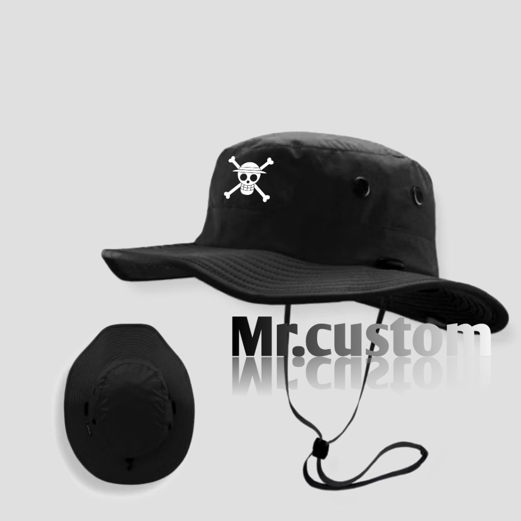 Jual Topi Rimba Adventure Luffy One Piece Logo/ Topi Gunung Outdoor ...
