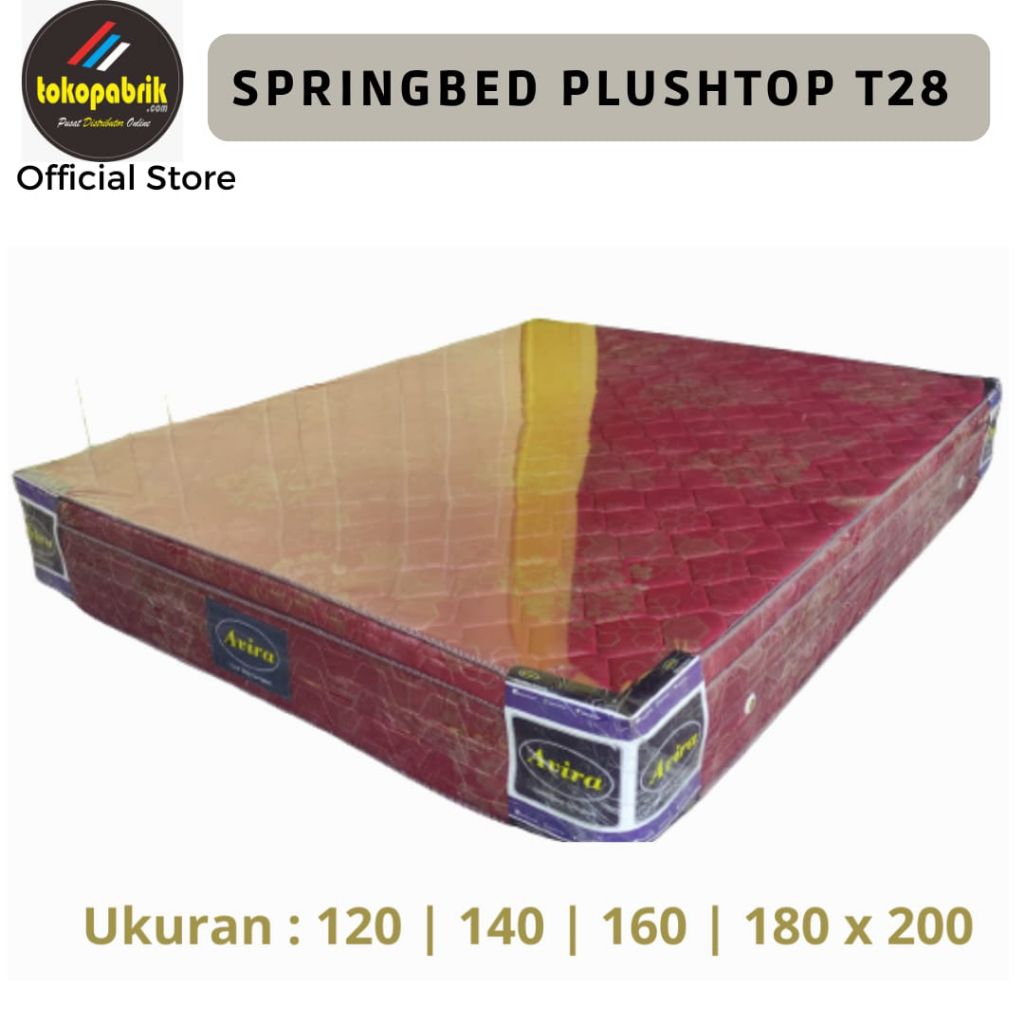 Jual Springbed Plushtop (Double Busa) Avira Tebal 28Cm Kasur Springbed ...