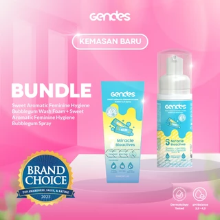 Gendes Paket Promo Bundling Feminine Wash Foam Bubble Gum dan Sweet Aromatic Feminine Care Spray
