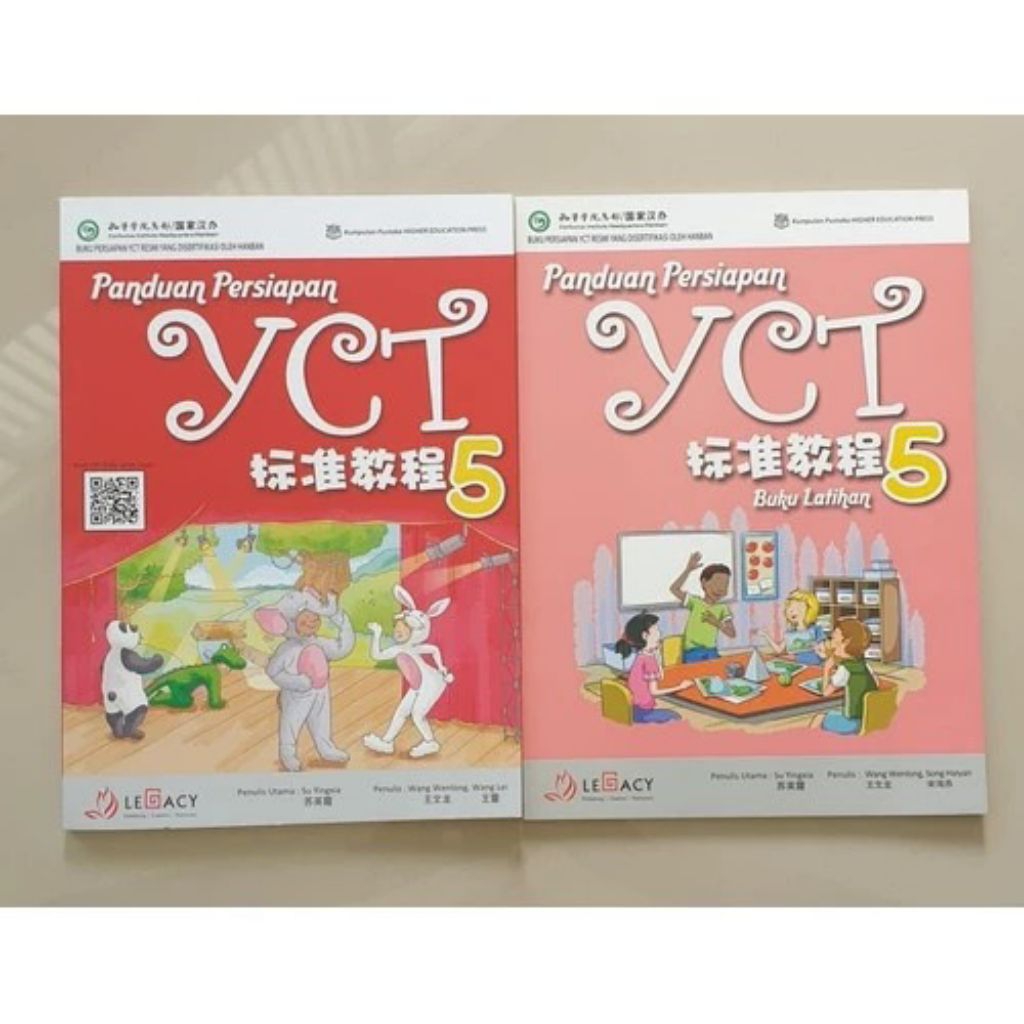 Jual Buku YCT 5 Buku Fisik YCT 5 (Harga termasuk 2 Buku yaitu Workbook ...
