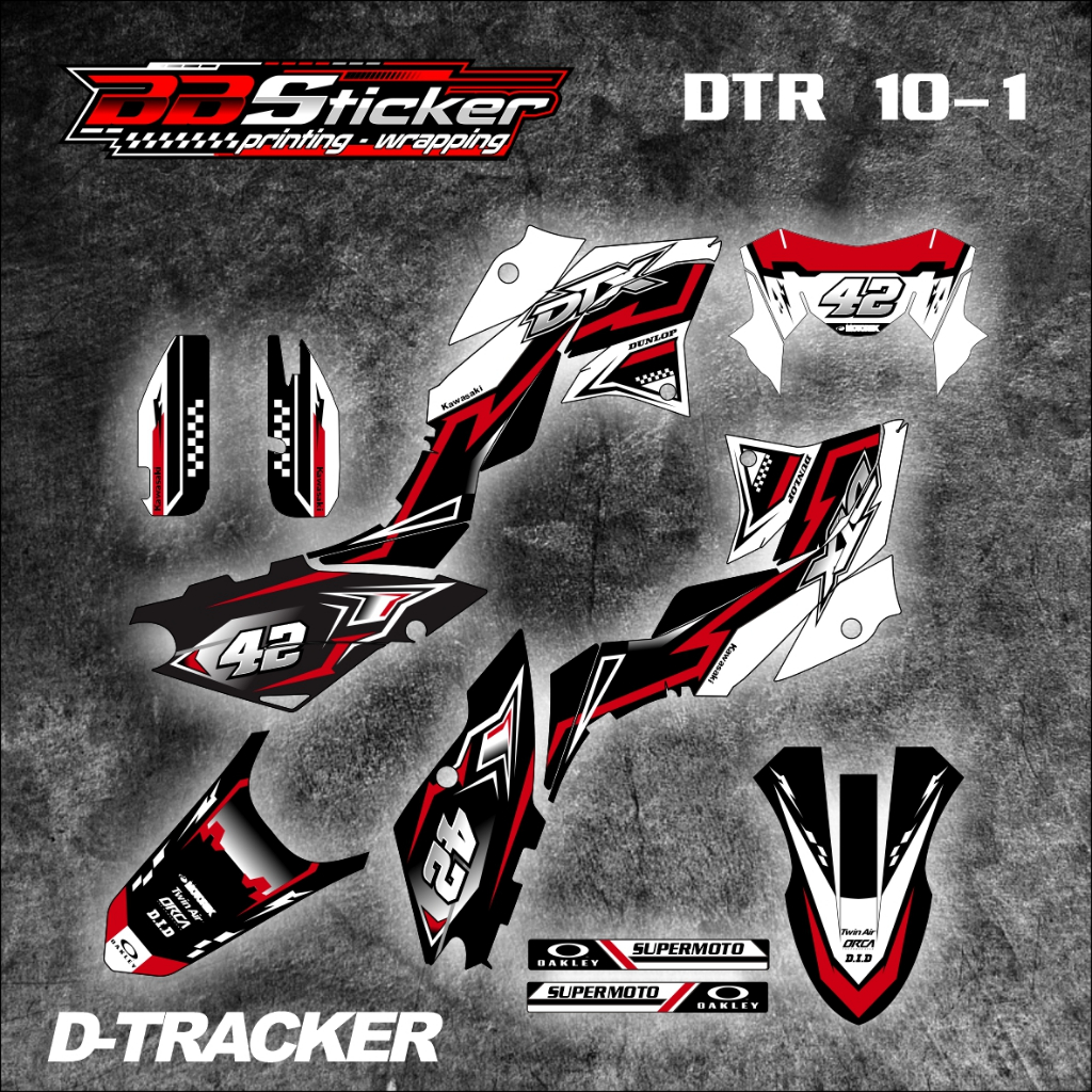 Jual STICKER STRIPING KAWASAKI DTRACKER STICKER PREMIUM BISA HOLOGRAM ...