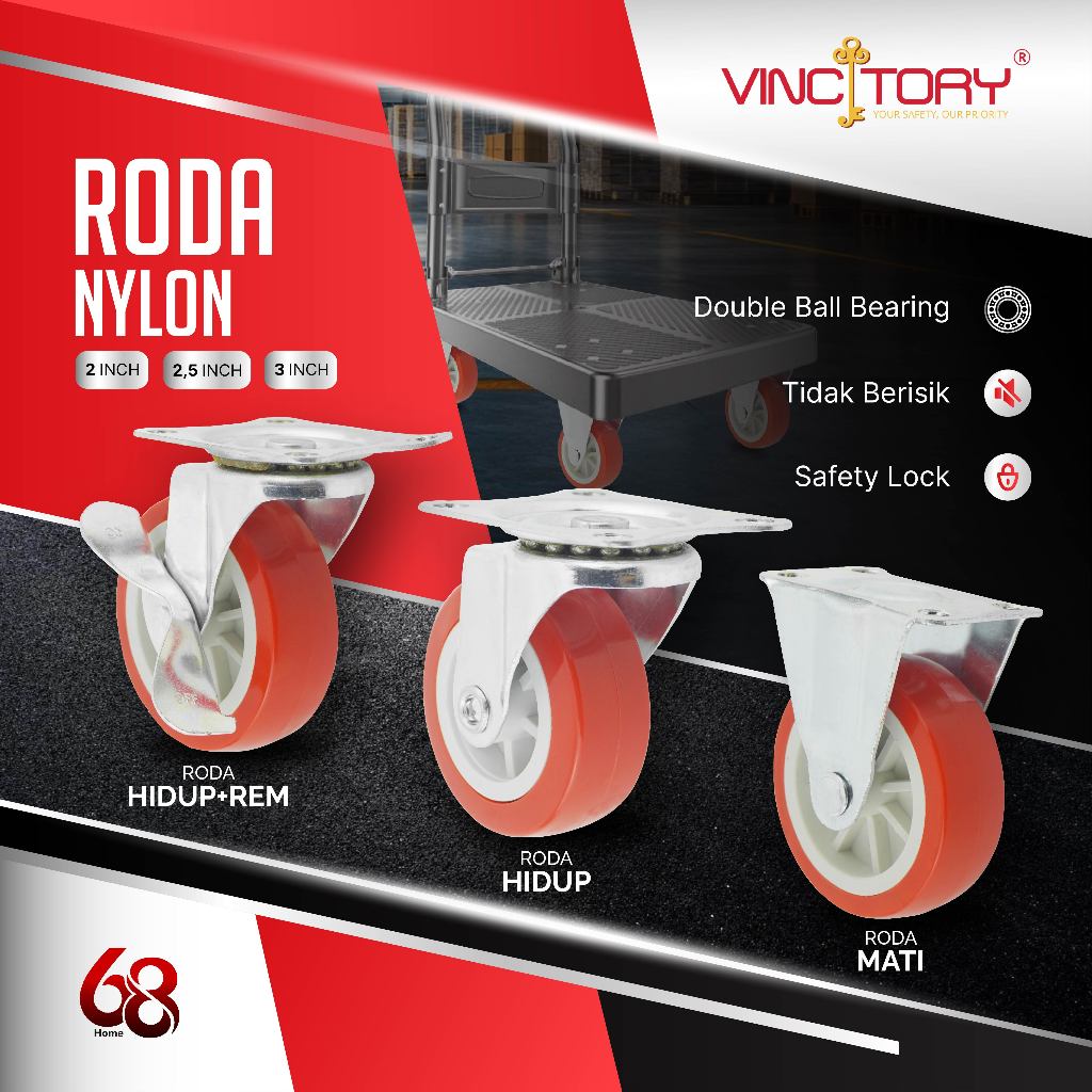 Jual Roda Lemari | Roda Caster Nylon Hidup / Mati | Roda Etalase Roda ...