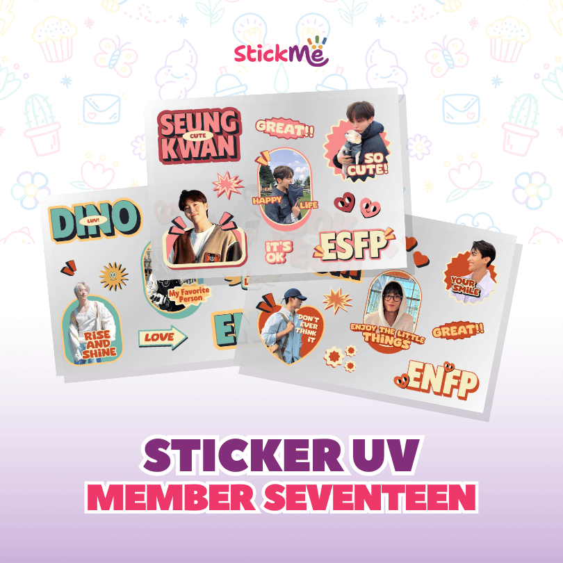 Jual Stickme Sticker Pack UV Idol KPOP Seventeen Series untuk Tumblr ...