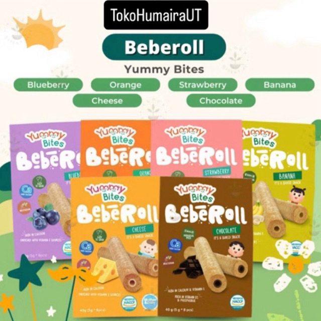 Jual Yummy Bites Beberoll 40gr Gr 9 Month / Yummy Bites Bebe Roll ...