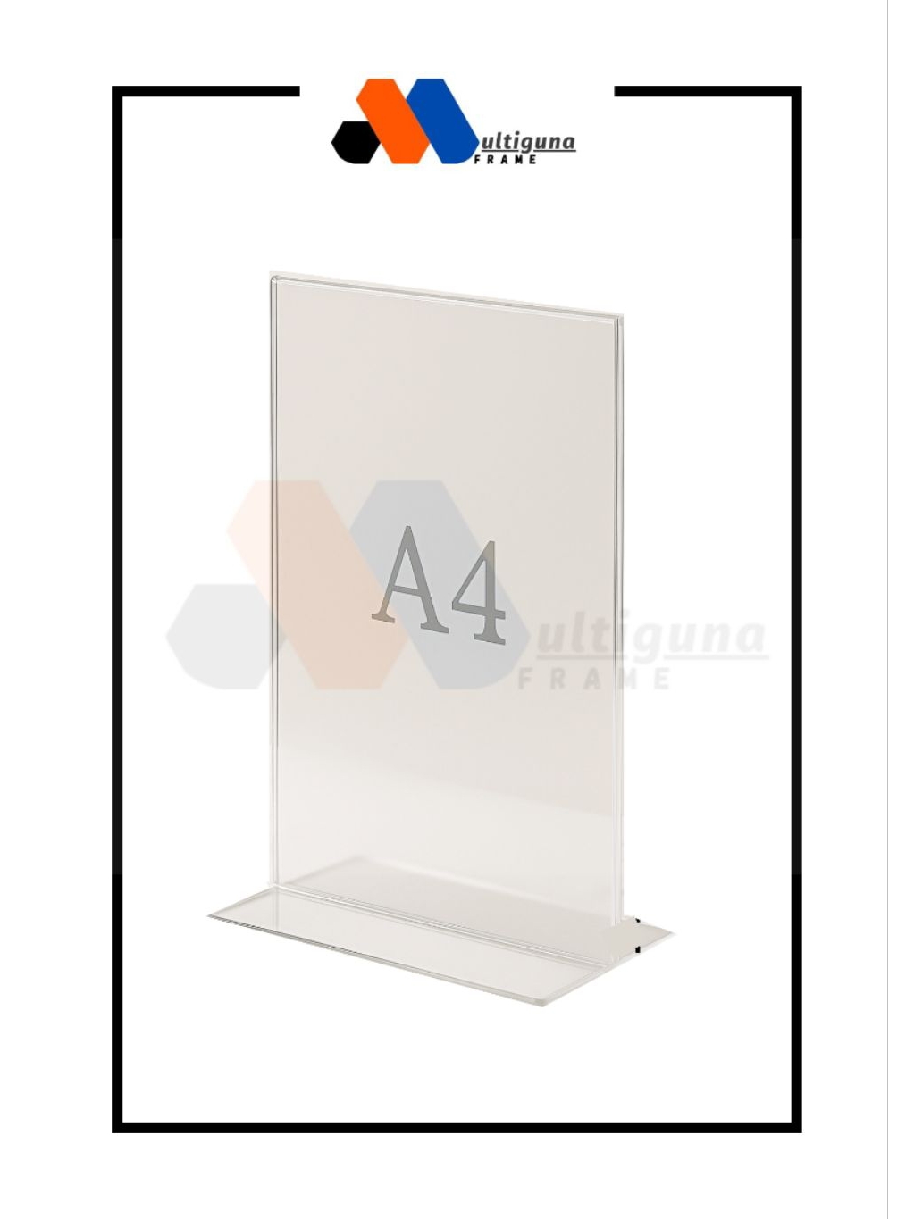 Jual Tempat Brosur Display Menu Standing Akrilik Acrylic Menu/Qris ...