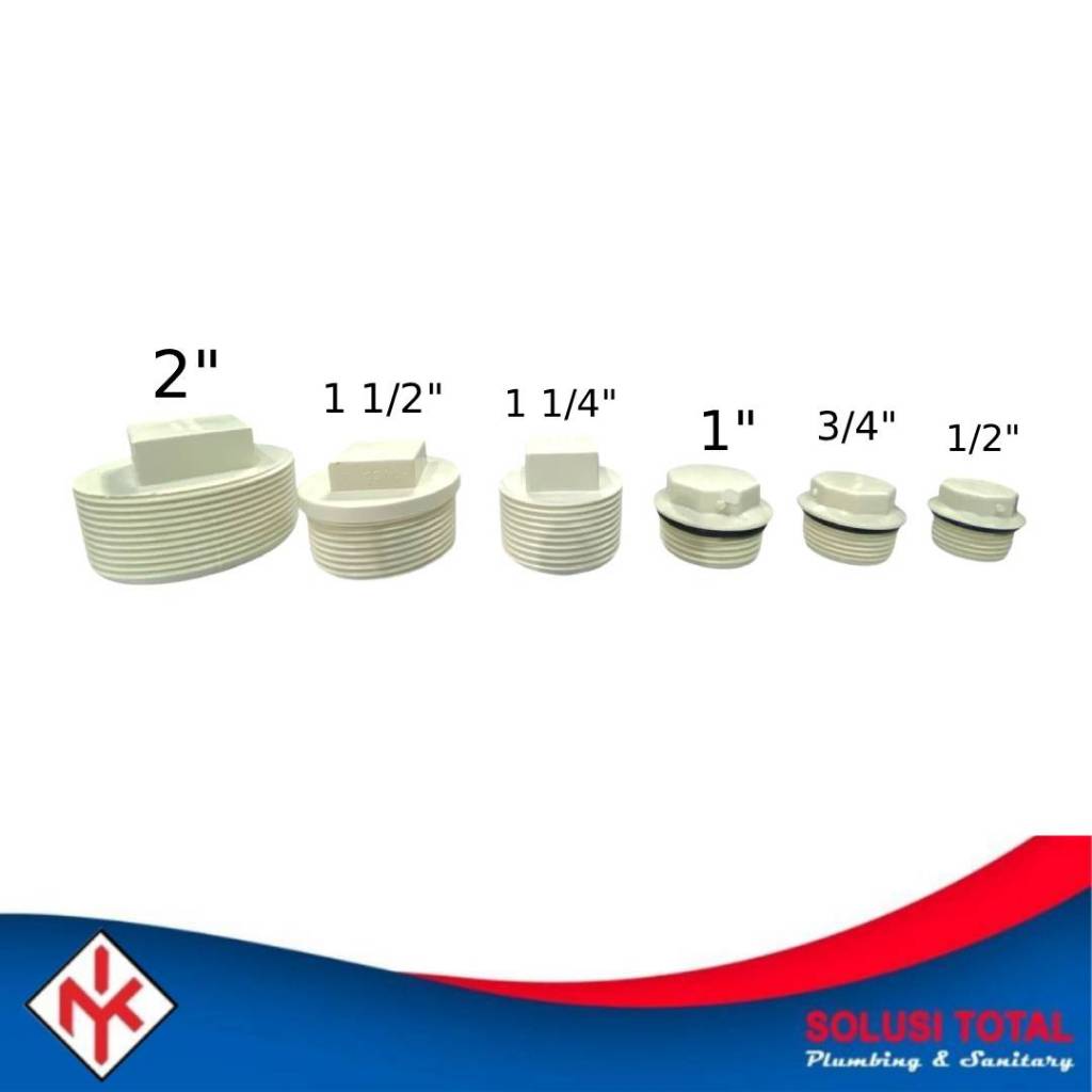 Jual Plug PVC Plug NAKAMA PUTIH - Dop Drat Luar Nakama WHITE - 1