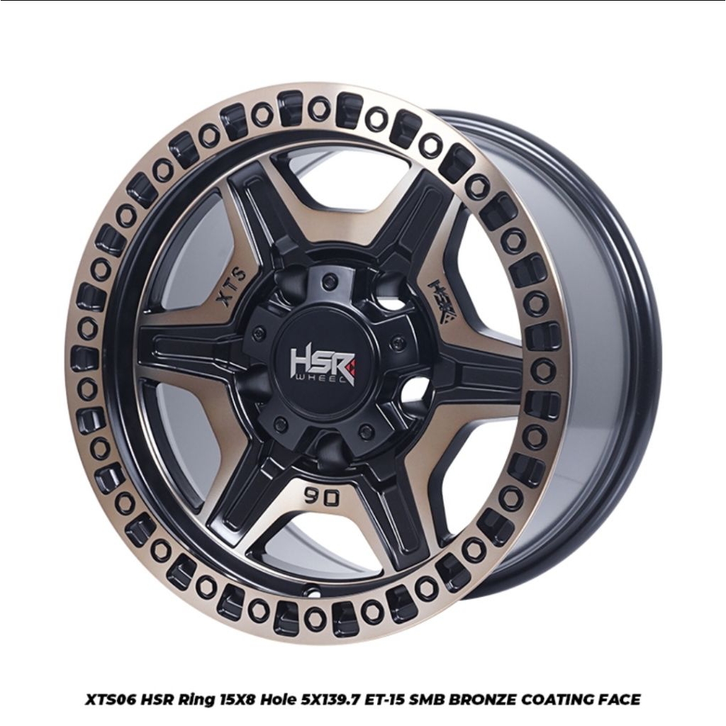 Jual Velg Off road HSR XTS06 R15 Baut 5x139 Taft Hiline Jimny Katana ...