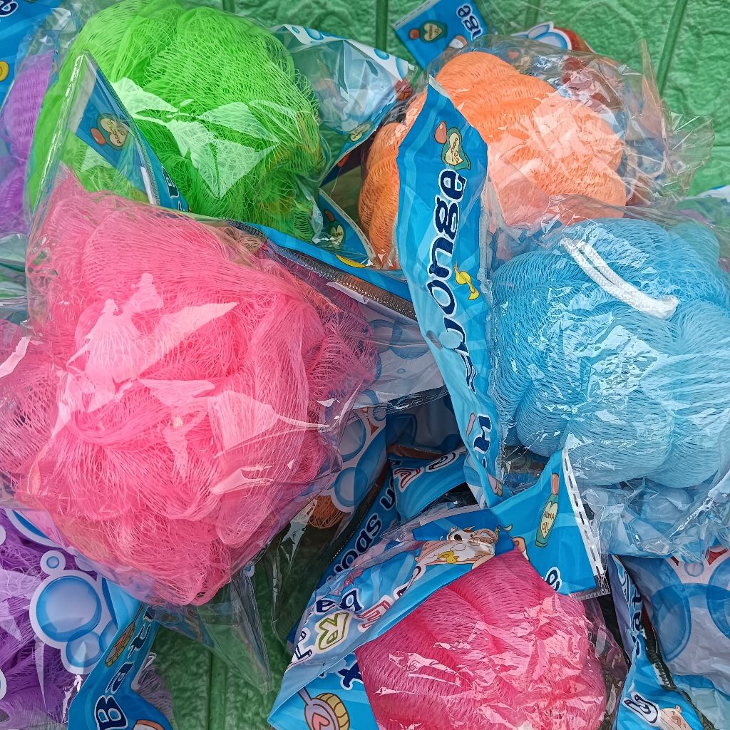 Jual Sponge Jaring Busa Spon Gosok Mandi Medium Besar 35G/Gr Motif Labu ...