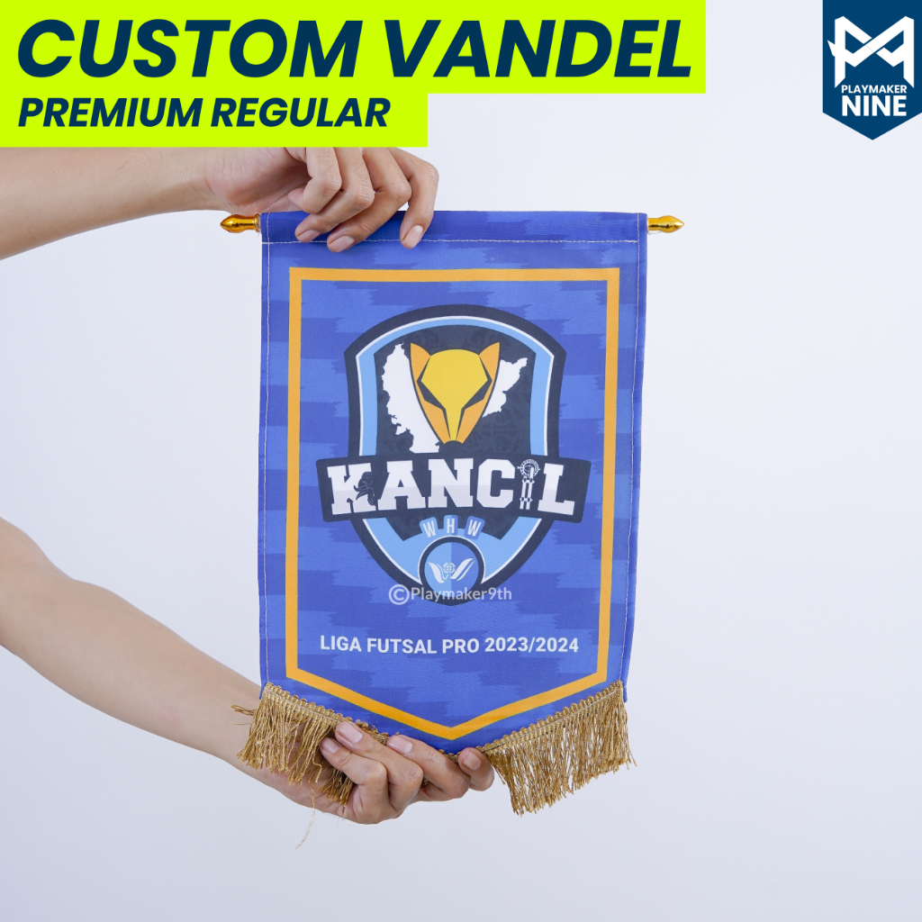 Jual Bendera Vandel Custom Pennant Sepakbola Futsal Kain Premium Basic ...