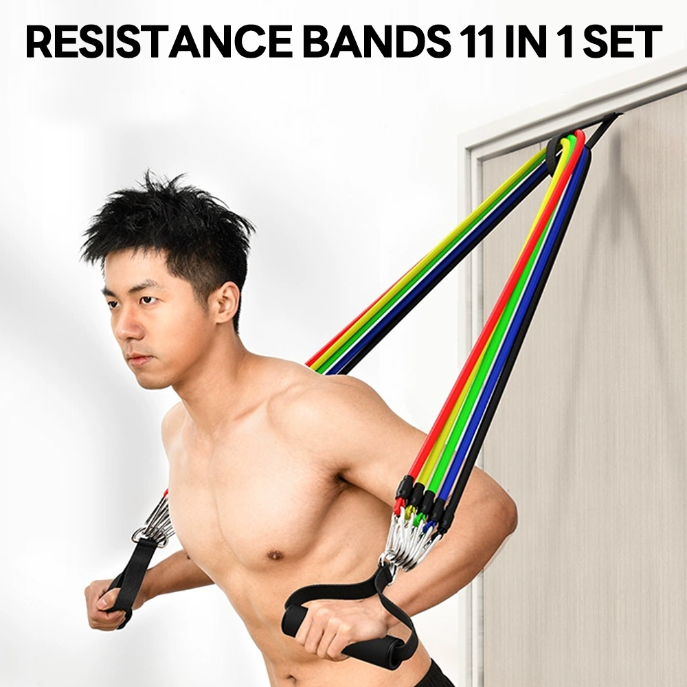Jual [READY STOCK][COD][ PROMO]HTD SPORT Resistance Bands 11 in 1 Set ...