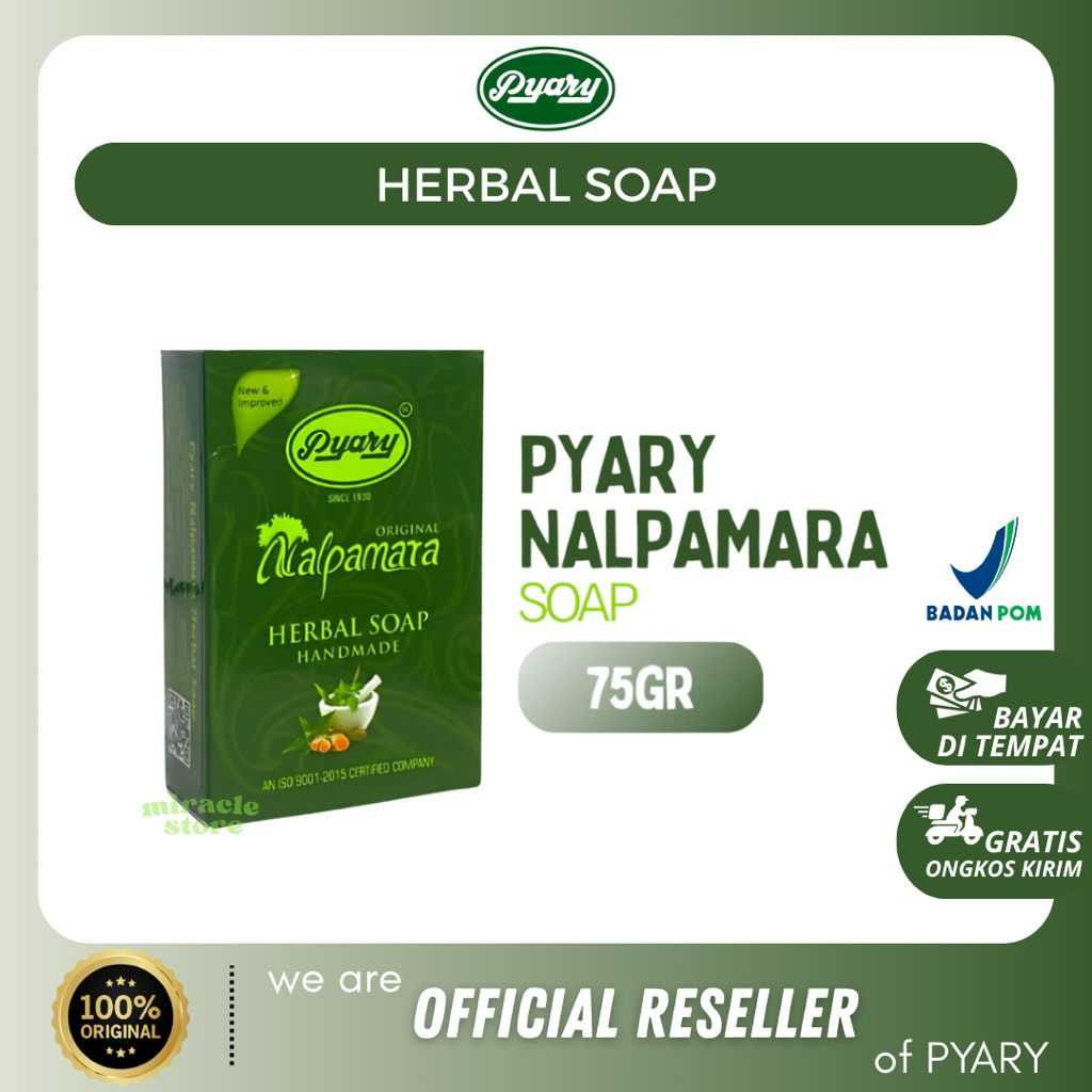 [MIRACLE STORE] PYARY NALPAMARA Sabun Arab 75gr - Mencerahkan & Atasi Kulit Belang VIRAL ORI