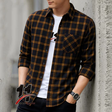 Kemeja Pria Baju Pria Kemeja Flanel Kotak Kemeja Pria Lengan Panjang Putih Kotak Hitam Kotak