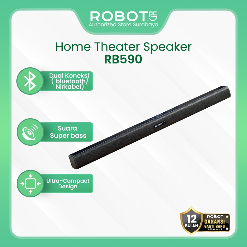 Jual ROBOT Official | Speaker Soundbar TV Super Bass RB590 | Wireless ...