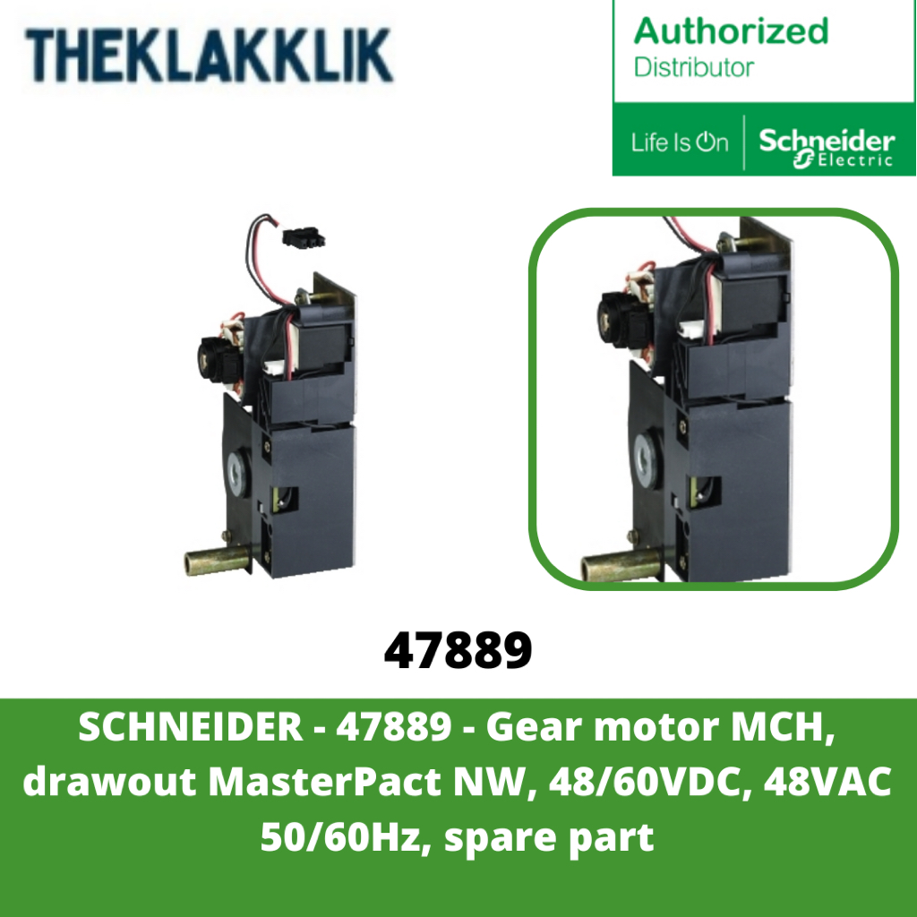 Jual SCHNEIDER - 47889 - Gear motor MCH, drawout MasterPact NW, 48 ...