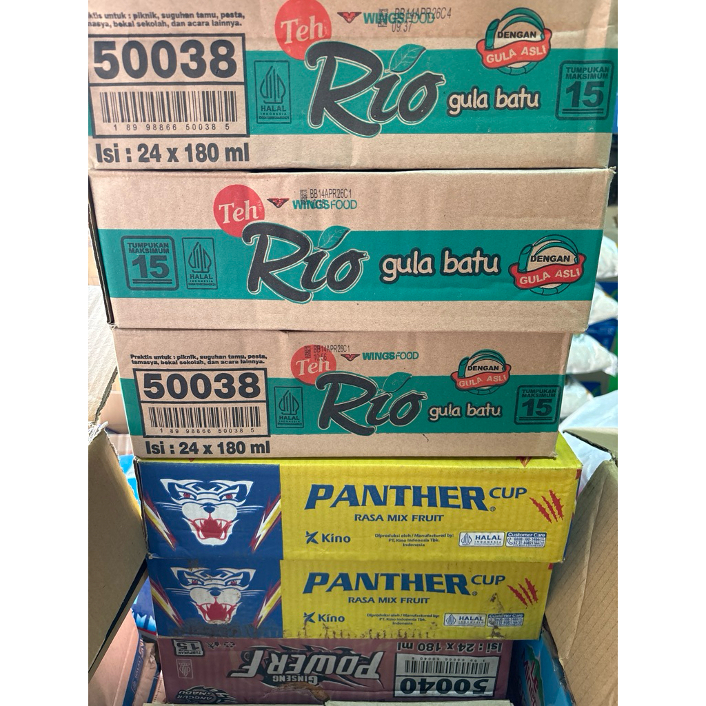 Jual Teh Rio | Panther | Powerf 1dus isi 24pcs (grosir) | Shopee Indonesia