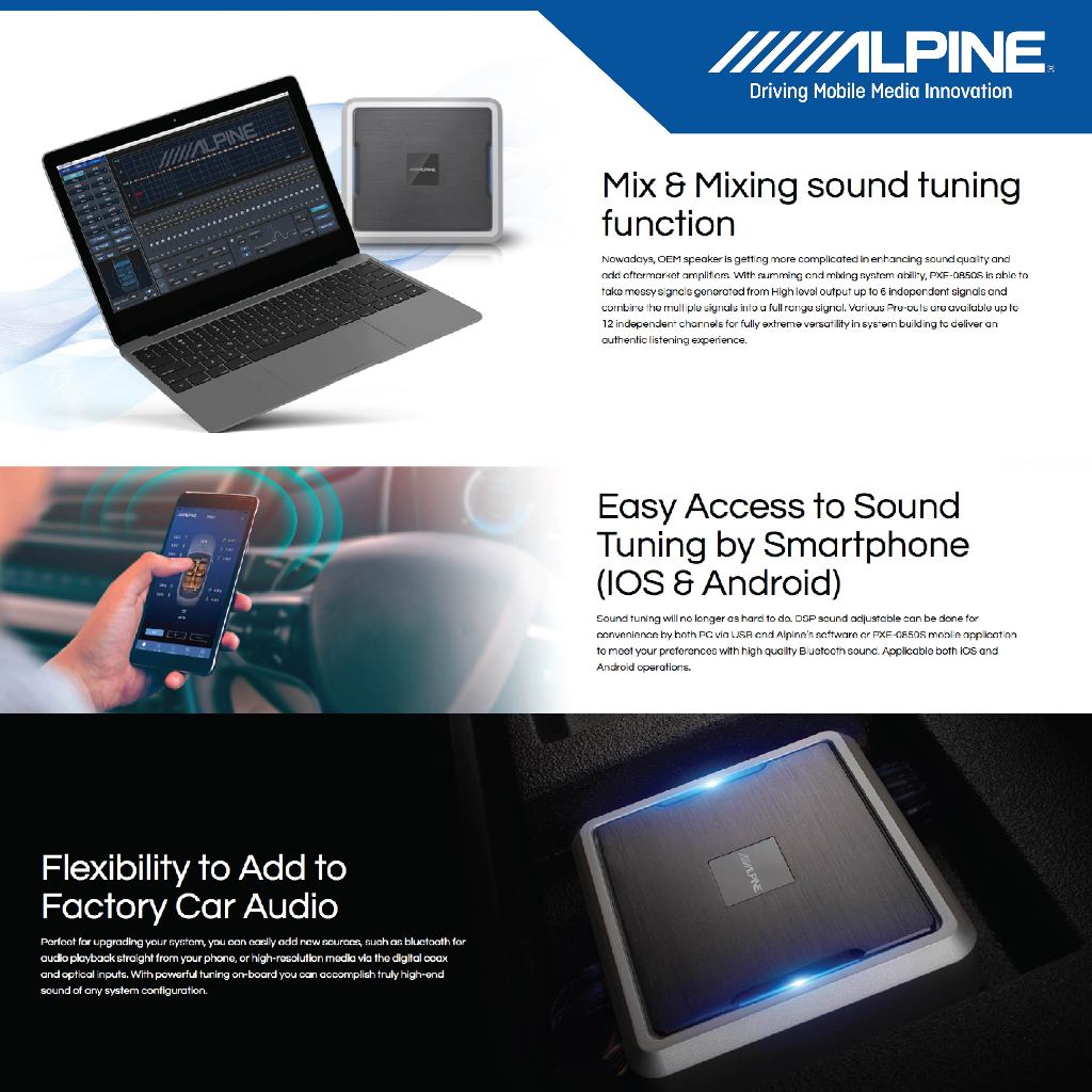 Jual ALPINE DSP Processor Car Audio 8 Channel Amplifier Sound System ...