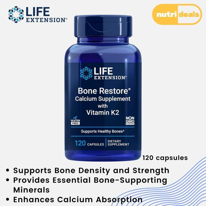 Jual LE Bone Restore Calcium Supplement Vitamin K2 Healthy Bones ...