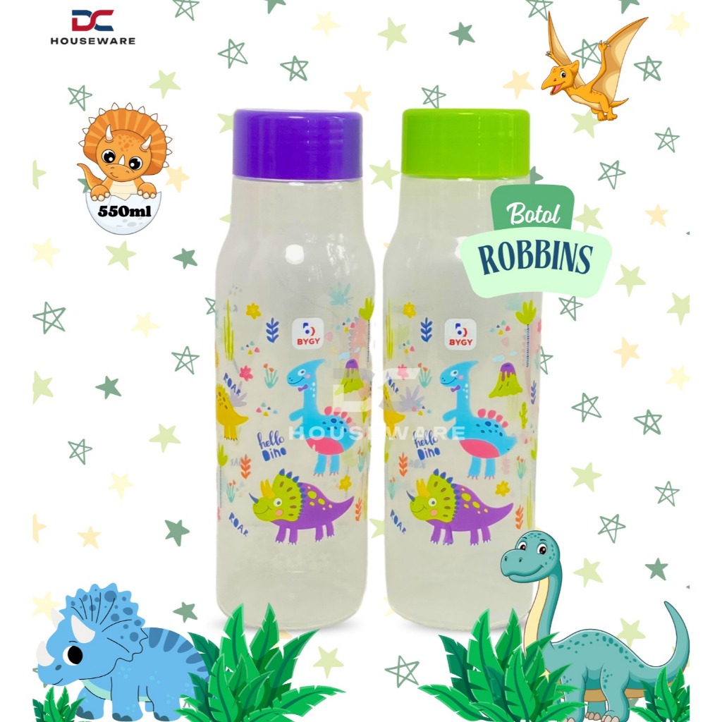 Jual [ 1 PCS ] BOTOL AIR MINUM ROBBINS 550ml - Botol Plastik Serbaguna ...
