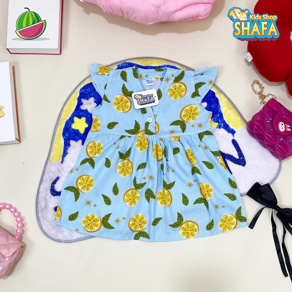 Jual SHAFA KIDS SHOP/ DRESS BAYI PEREMPUAN NEWBORN USIA 18 BULAN
