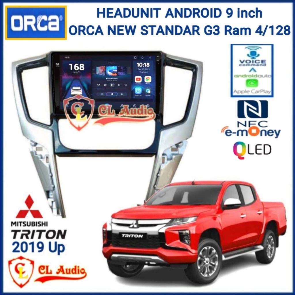 Jual Head Unit Android Orca New Standar 9 Inch Mitsubishi Strada Triton ...