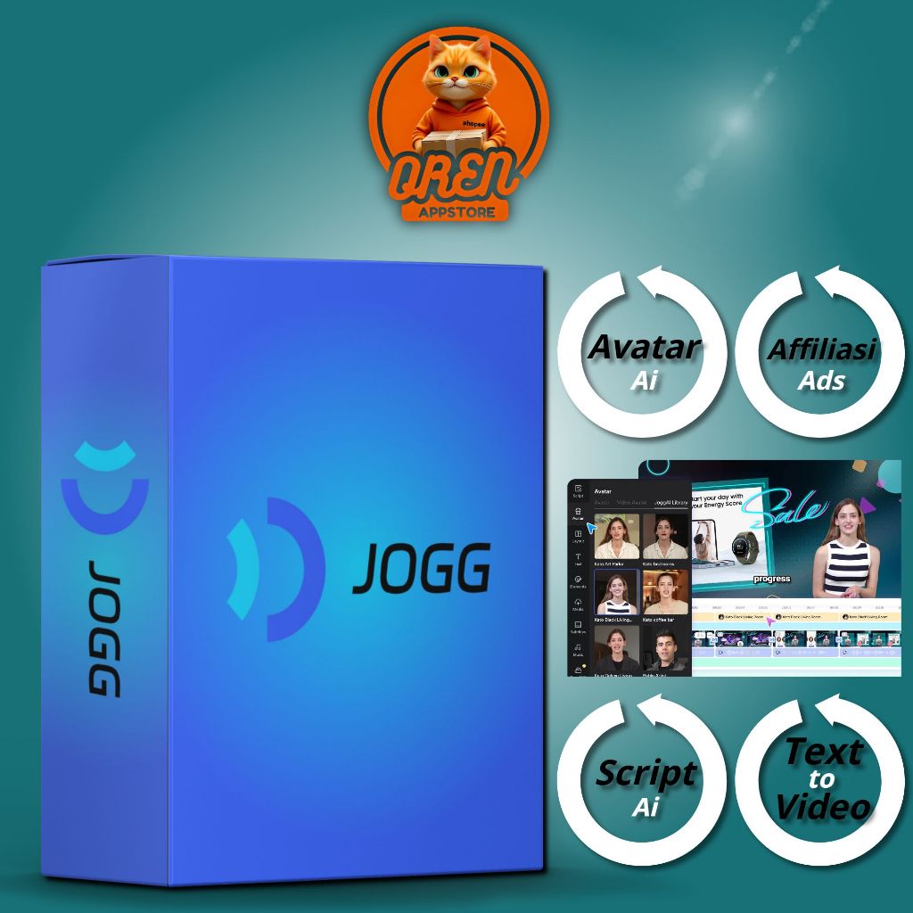 Jogg Ai | Voice Elevenlabs + Minimax + Azure | Heygen Alternative | Private Team Plan | Avatar | Affiliasi | Iklan