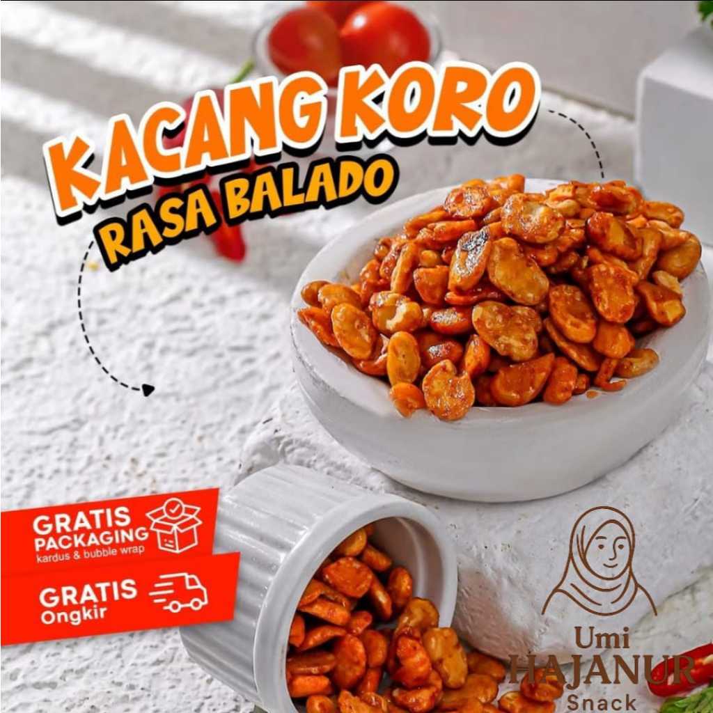 Jual KACANG KORO RASA BALADO 1KG | Shopee Indonesia