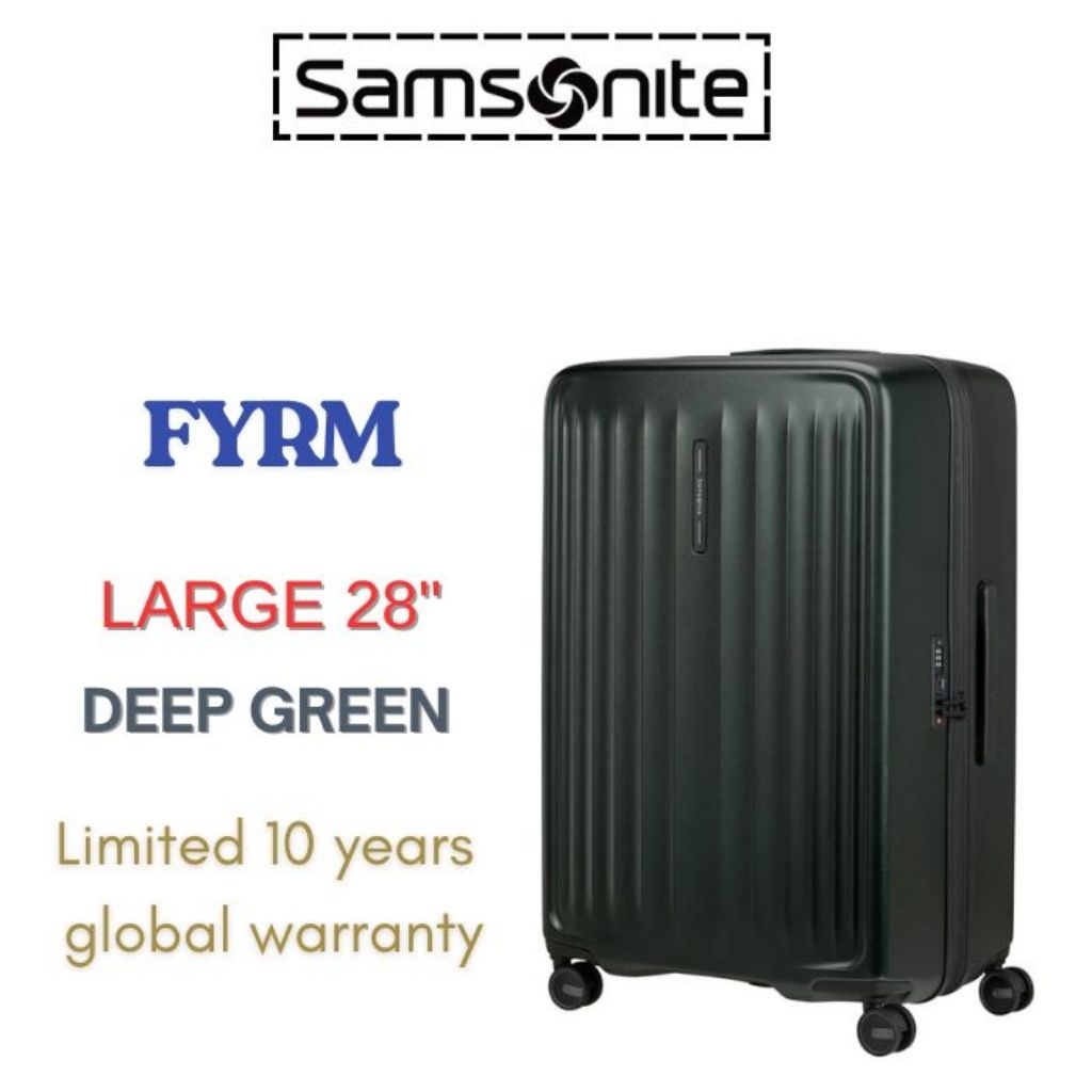 Jual Samsonite Koper Hardcase Fyrm Large 28 inch - Deep Green | Shopee ...