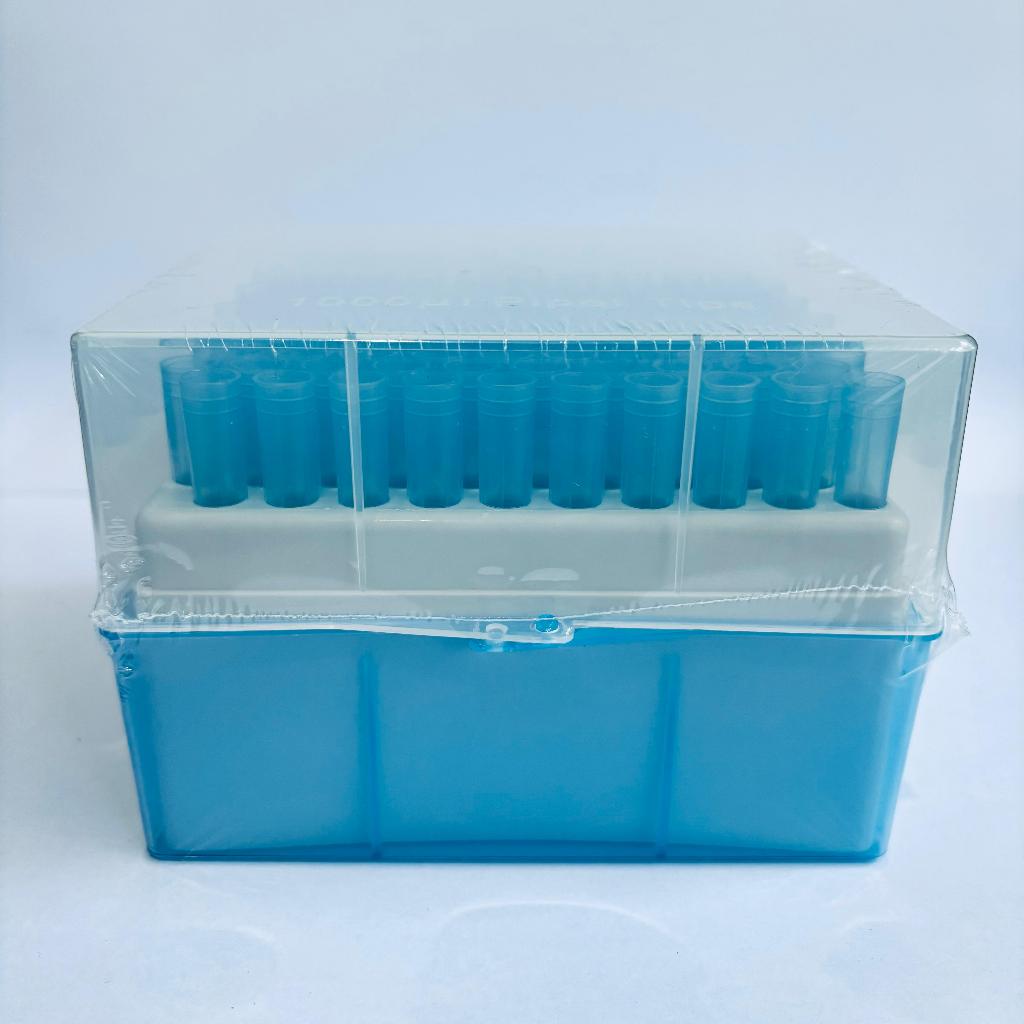 Jual [BA12] Rack + Blue Tips 1 mL | Tips Mikropipet Biru 1000 µL ...