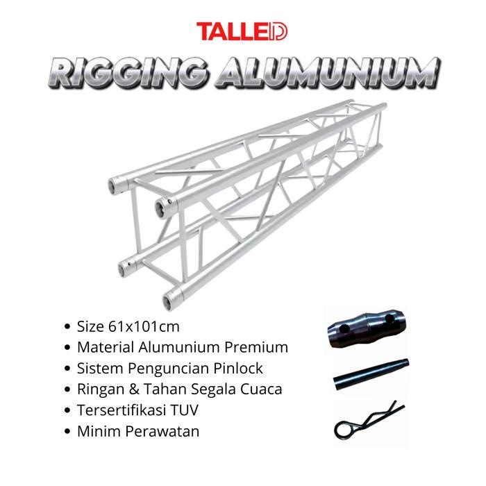 Jual RIGGING TRUSS ALUMUNIUM 61X101CM PINLOCK SYSTEM SPIGGOT STAGE ...