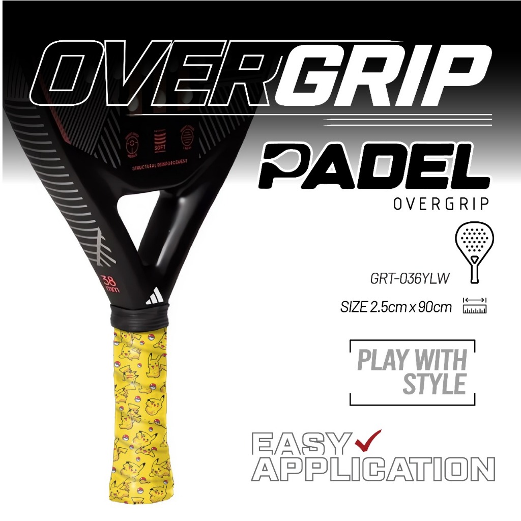 Jual Grip raket padel Pikachu Pokeball Pokemon / OVERGRIP racket ...