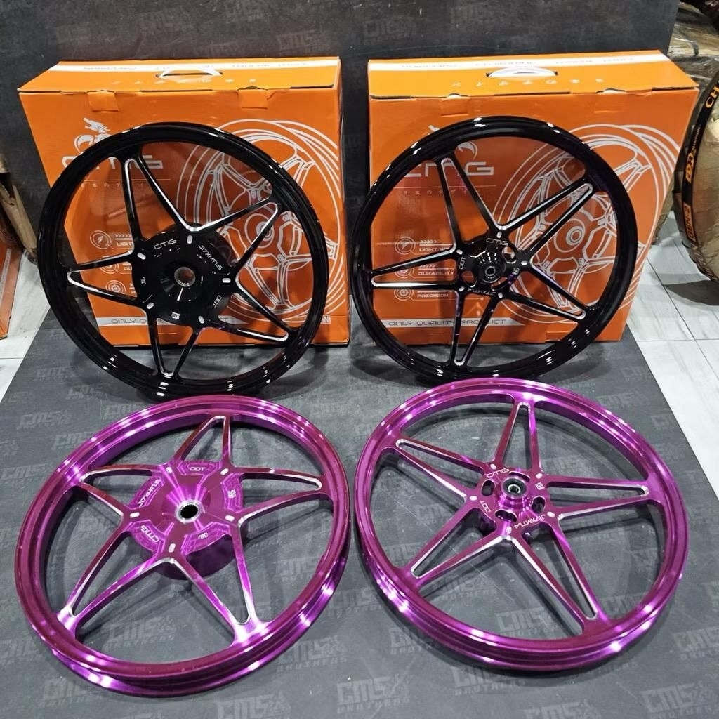 Jual Velg CMG MG5 V1 Bintang 5 star CNC R17 Vario 125 150 160 cbs Stylo ...