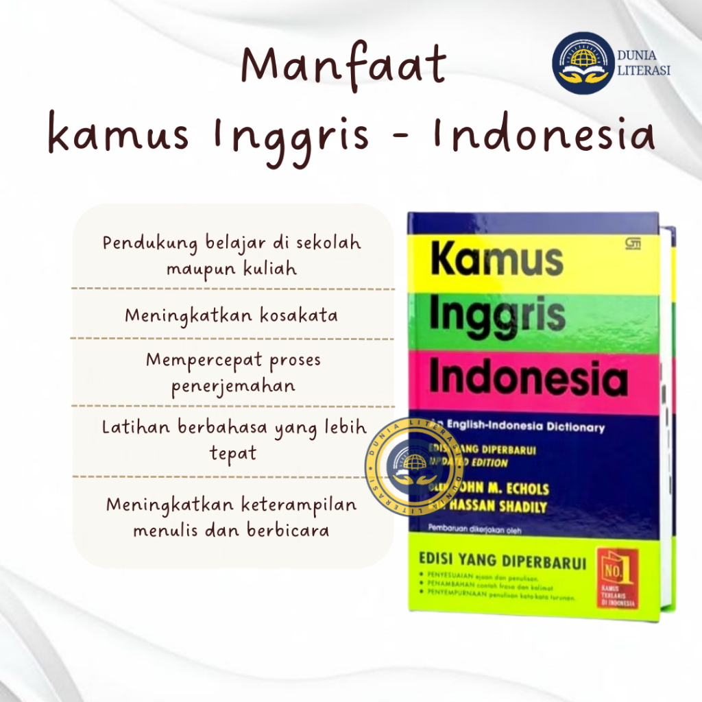 Jual Kamus Bahasa Inggris - Indonesia Echols Shadily Lengkap Asli ...