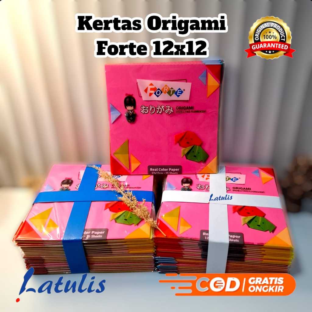 Jual ORIGAMI FORTE UKURAN 12x12 (ISI 10 PACK) | Shopee Indonesia