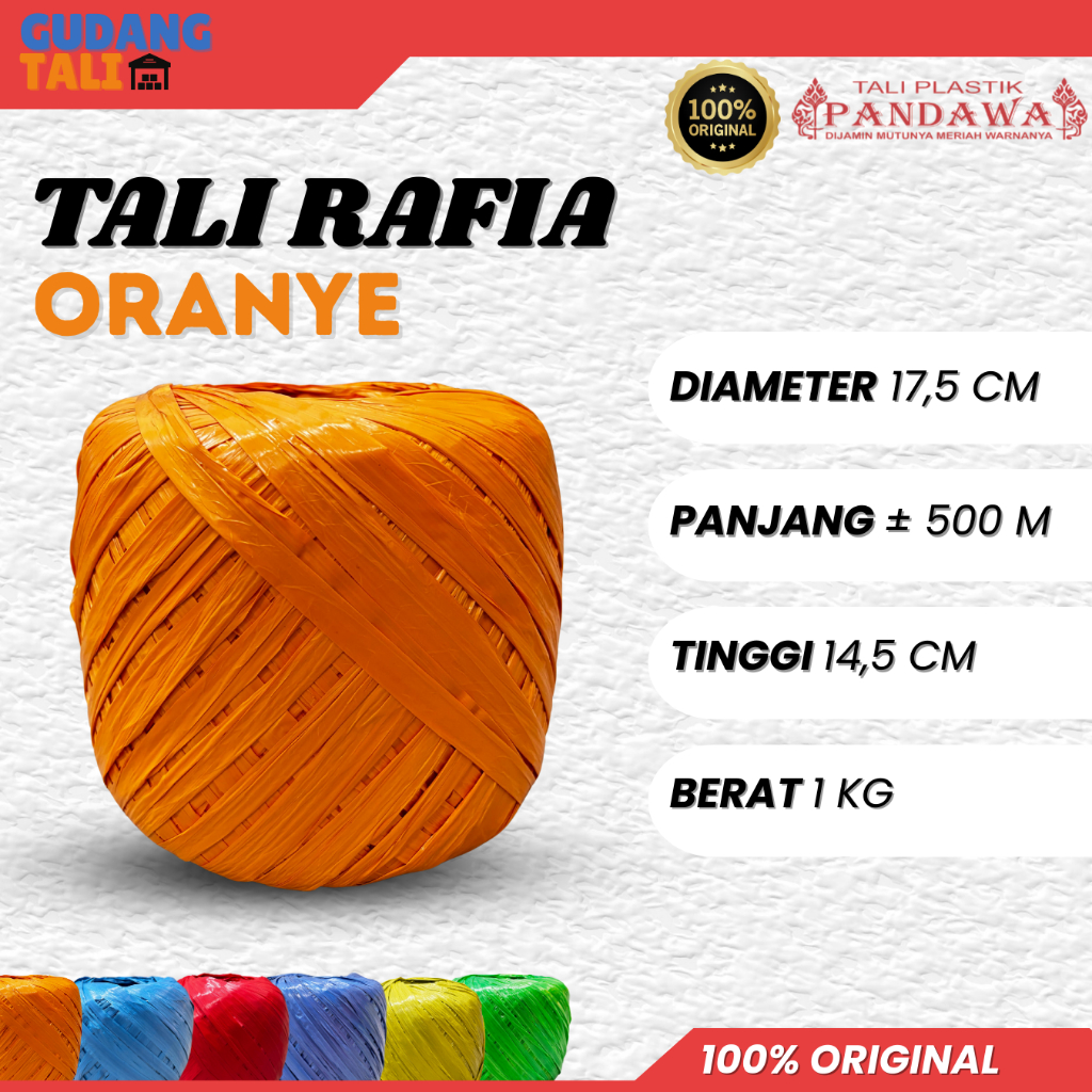 Jual Tali Rafia 1 Kg Harga Terlengkap & Harga Terbaru Agustus 2026 ...