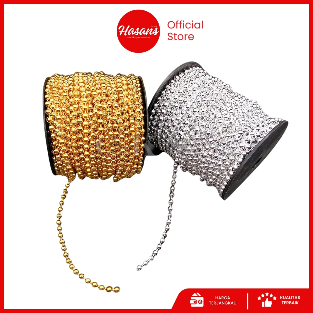 Jual Hasans / Mutiara Renteng Lada / Mote Lada Renteng Gold Silver ...