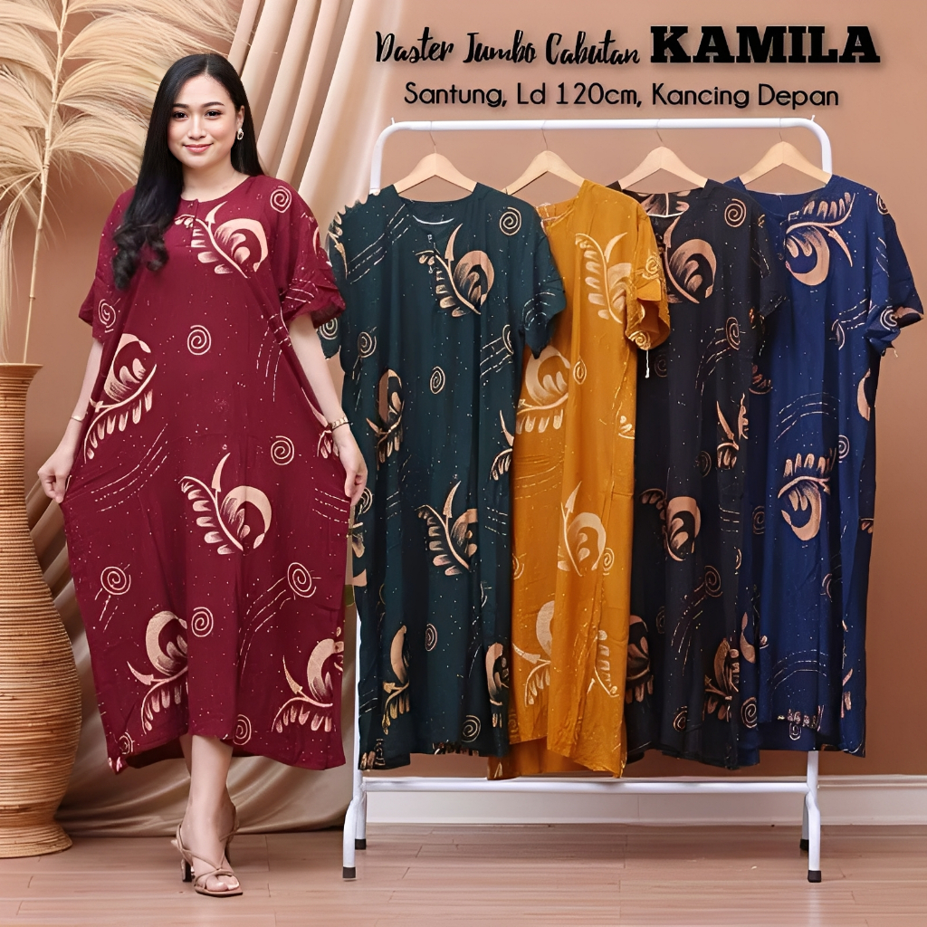Jual Paket Daster Ukuran Jumbo 100 ribuan 4 Daster Bahan Rayon Lengan ...