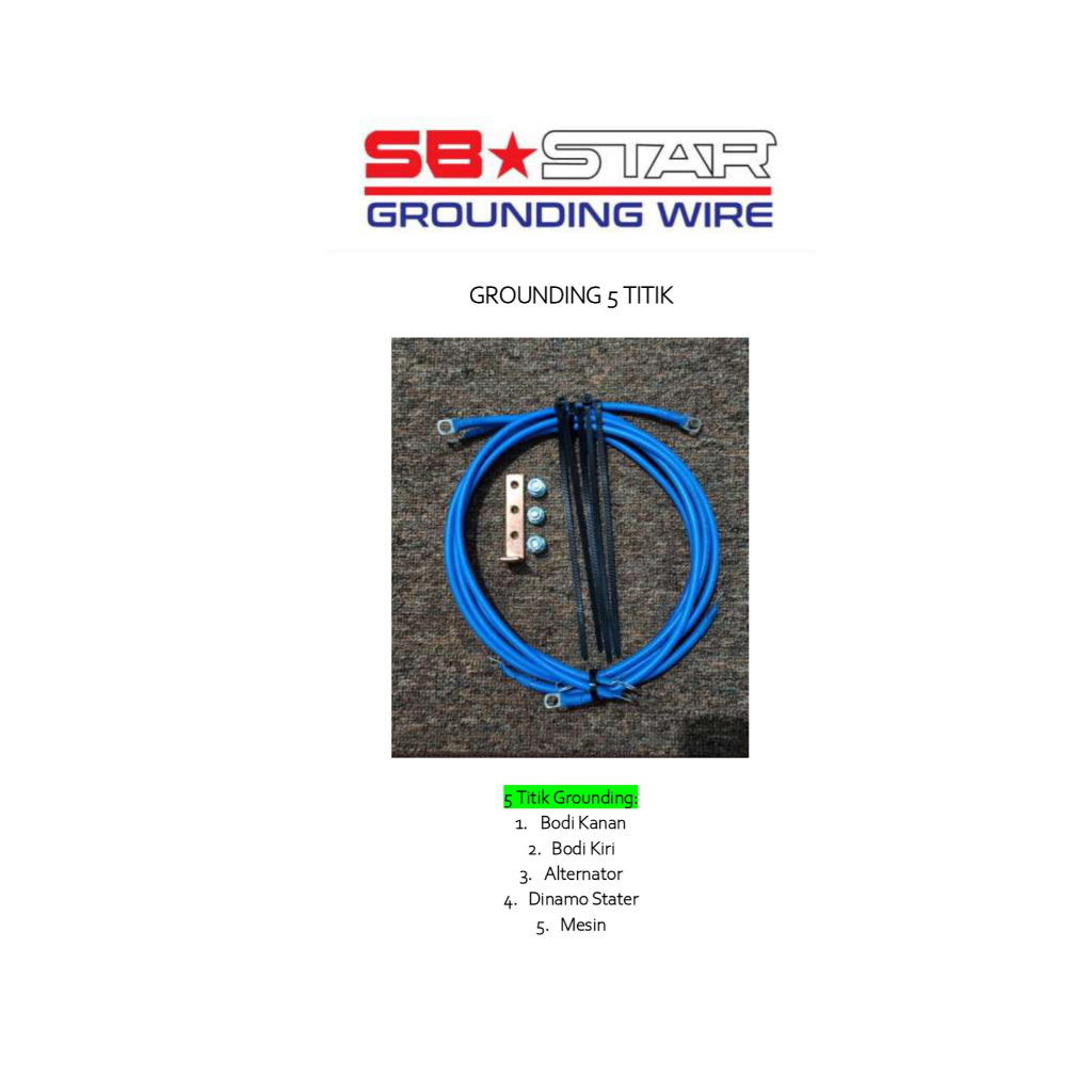 Produk SB STAR Grounding Wire & Tools | Shopee Indonesia